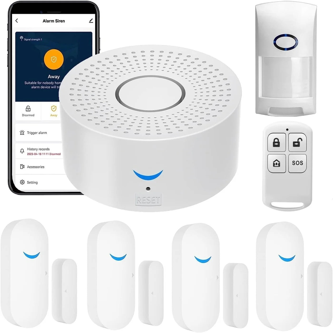 Smart Security Alarm Siren Device
