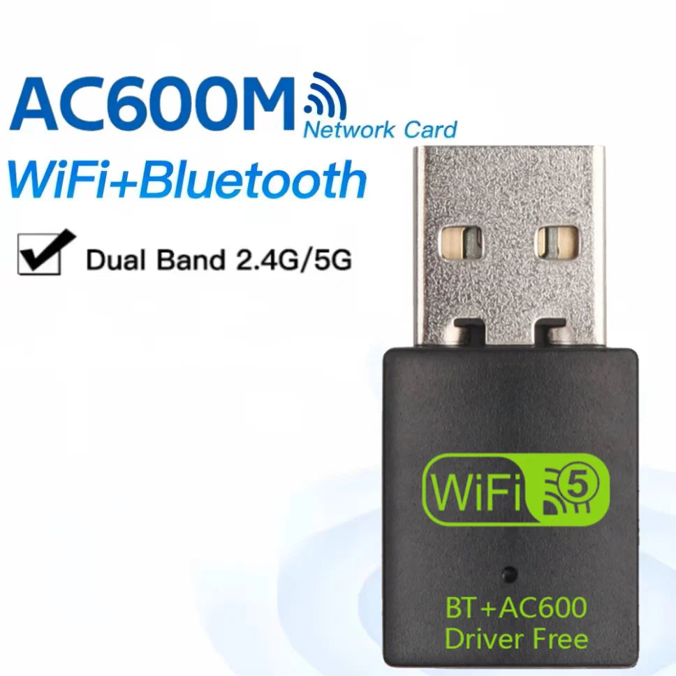 Dual Band WiFi USB Bluetooth Adapter